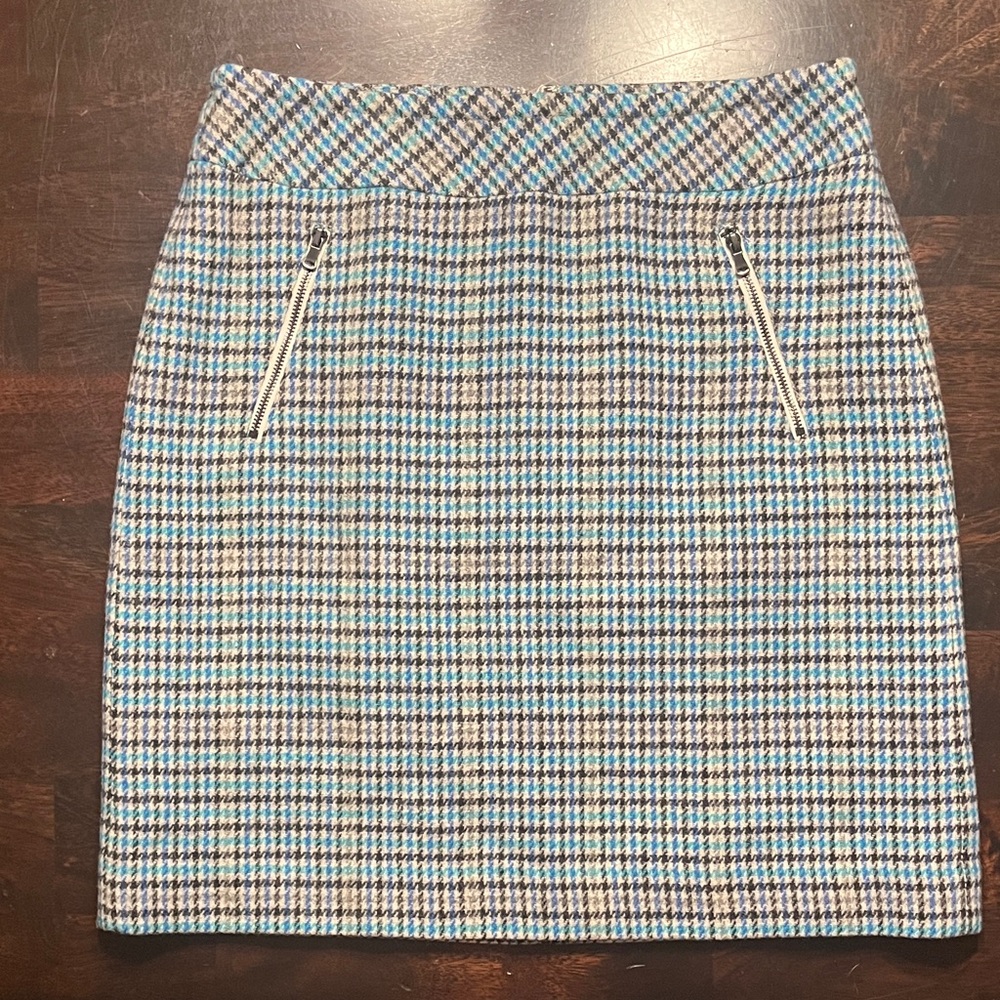 Talbots Plaid Pencil Skirt Sz 4P
